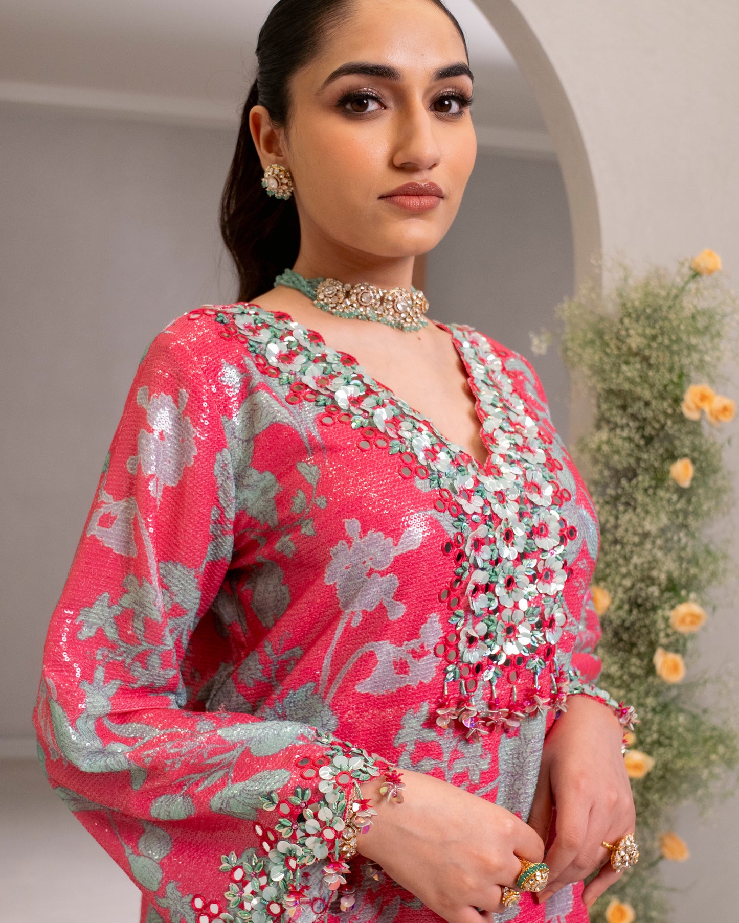 EMBROIDERED KURTA WITH PANT