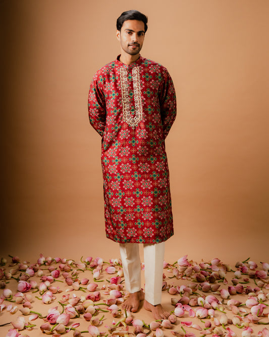 PATOLA KURTA SET